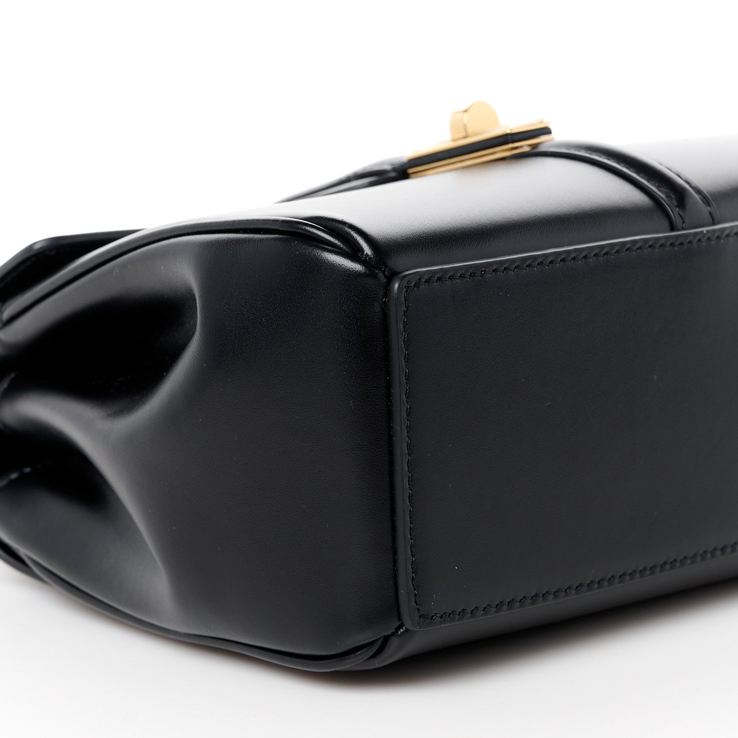 Celine Satinated Calfskin Mini 16 Top Handle Bag Black 13 of 14