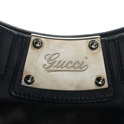 Gucci Leather Medium Race Bamboo Tassel Tote Black 8 of 8