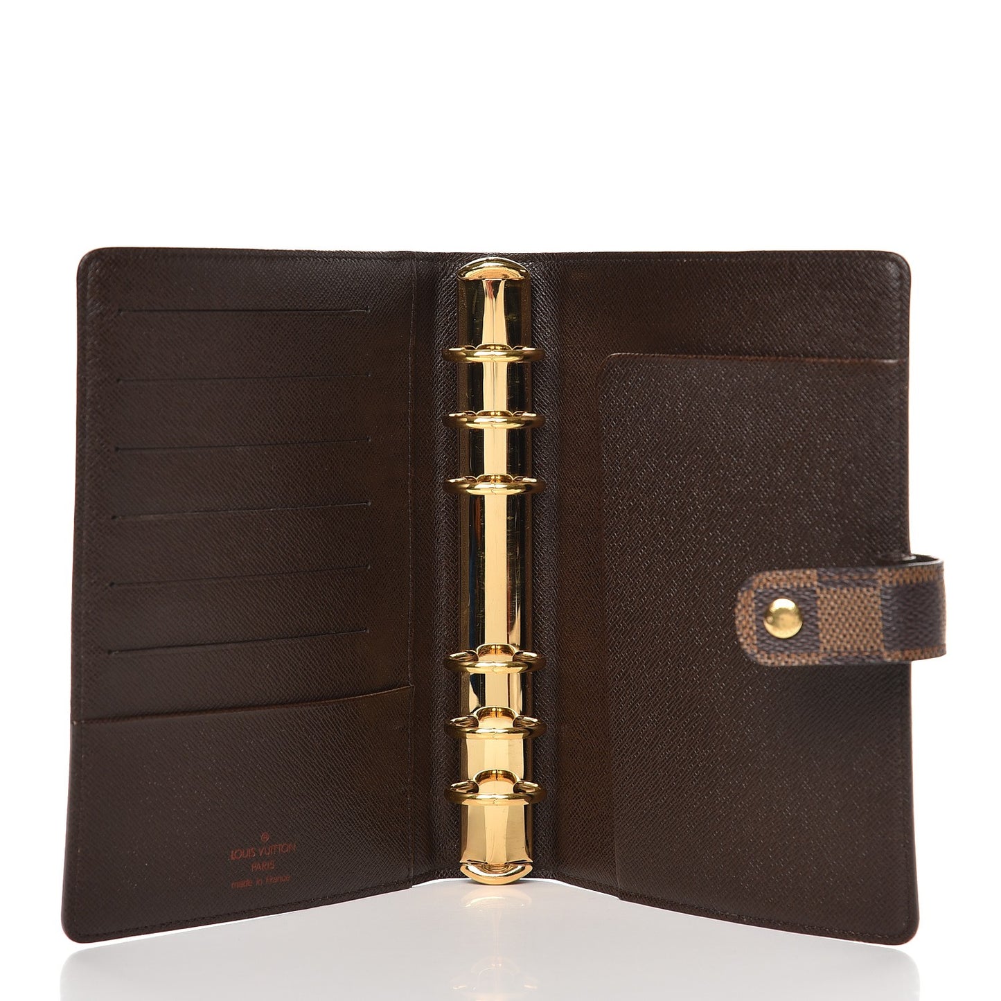Damier Ebene Medium Ring Agenda Cover