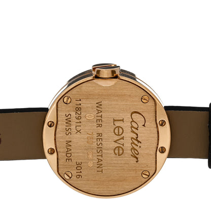 Cartier 18K Yellow Gold Satin Diamond 23mm Love Quartz Watch 4 of 5