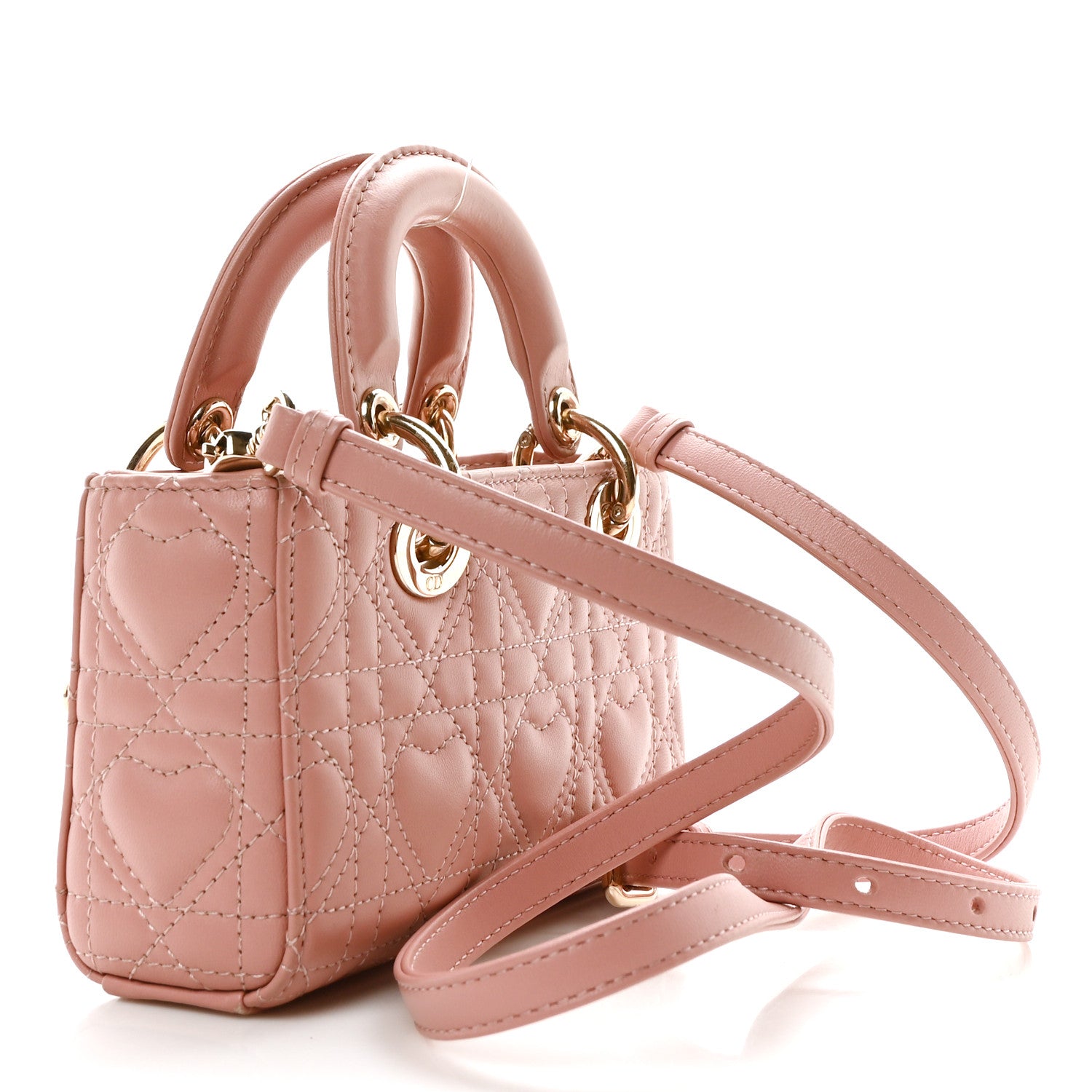 Christian Dior Lambskin Cannage Dioramour Micro Lady D-Joy Melacoton 3 of 10