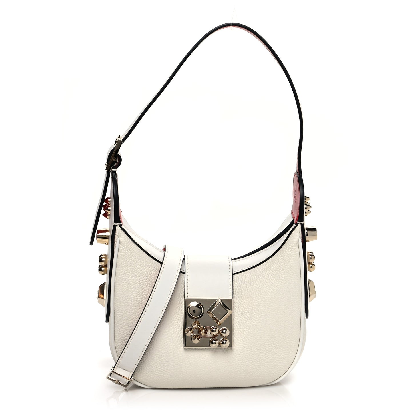 Calfskin Mini Carasky Shoulder Bag White