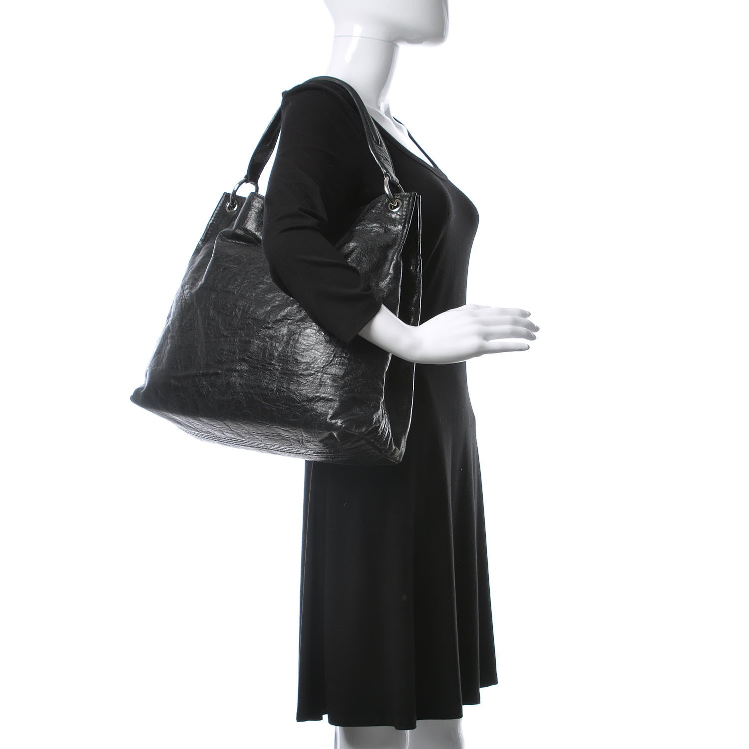 Prada Vitello Shine Hobo Black 2 of 15
