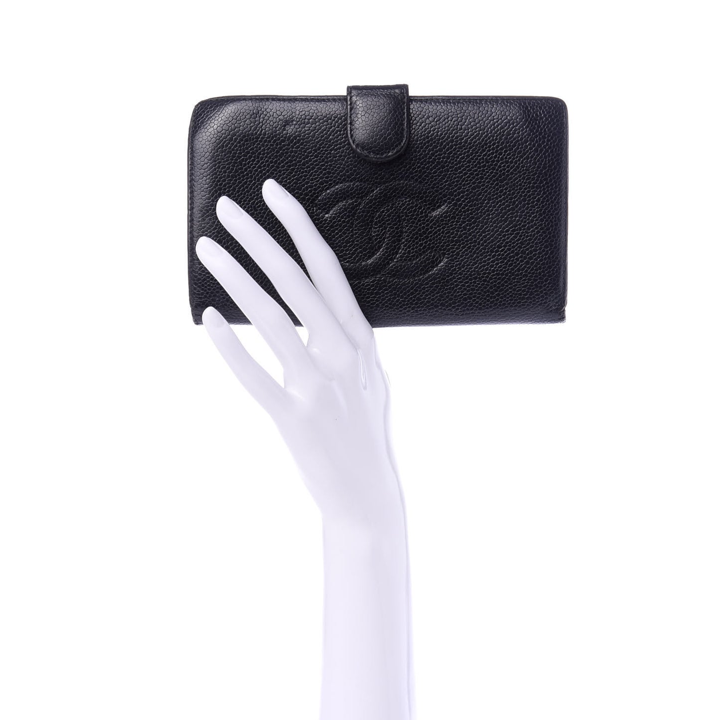 Caviar Timeless CC French Wallet Black