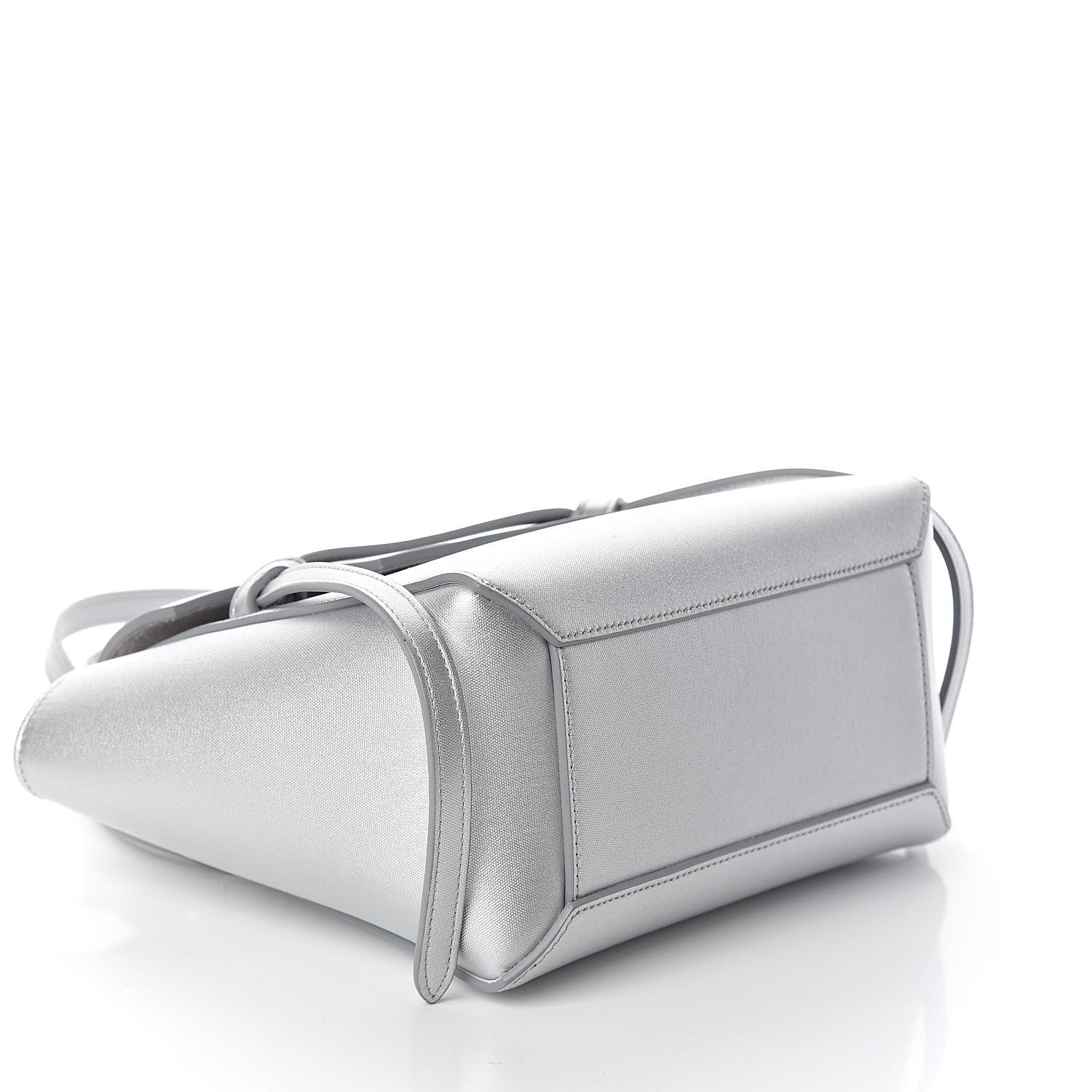 Celine Laminated Calfskin Nano Belt Bag Silver 4 of 9