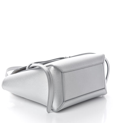 Celine Laminated Calfskin Nano Belt Bag Silver 4 of 9