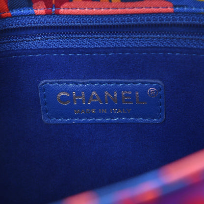 Chanel Foulard Fabric Quilted Printed Medium Flap Pink 6 of 9