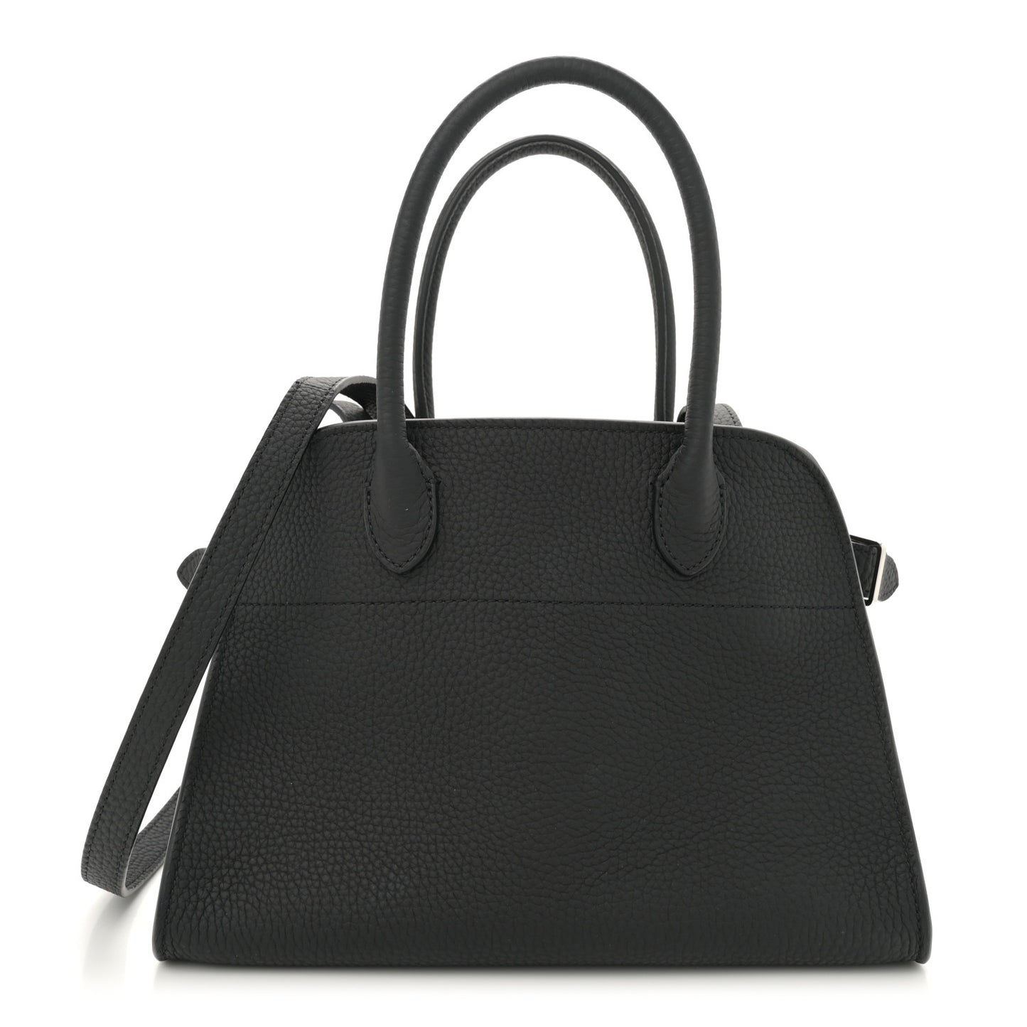 Grained Calfskin Soft Margaux 10 Bag Black
