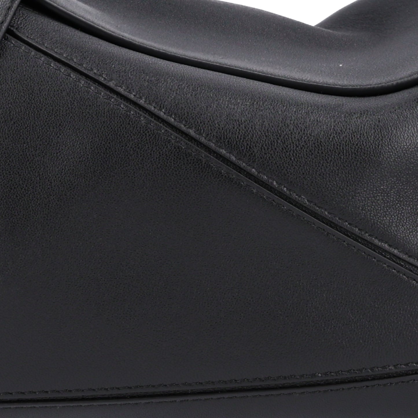 Nappa Lambskin Small Featherlight Puzzle Bag Black