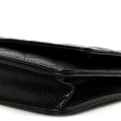 Chanel Caviar Quilted Wallet on Chain WOC Black 10 of 11