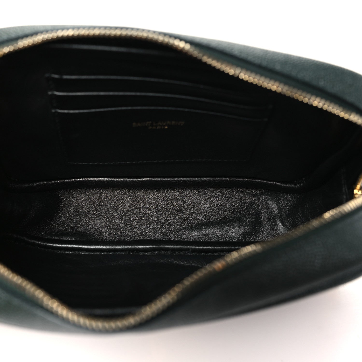 Saint Laurent Grain De Poudre Matelasse Monogram Mini Lou Camera Bag New Vert Fonce 5 of 10