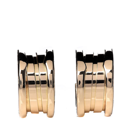 Bulgari 18K Yellow Gold B.Zero1 Hoop Earrings 1 of 7