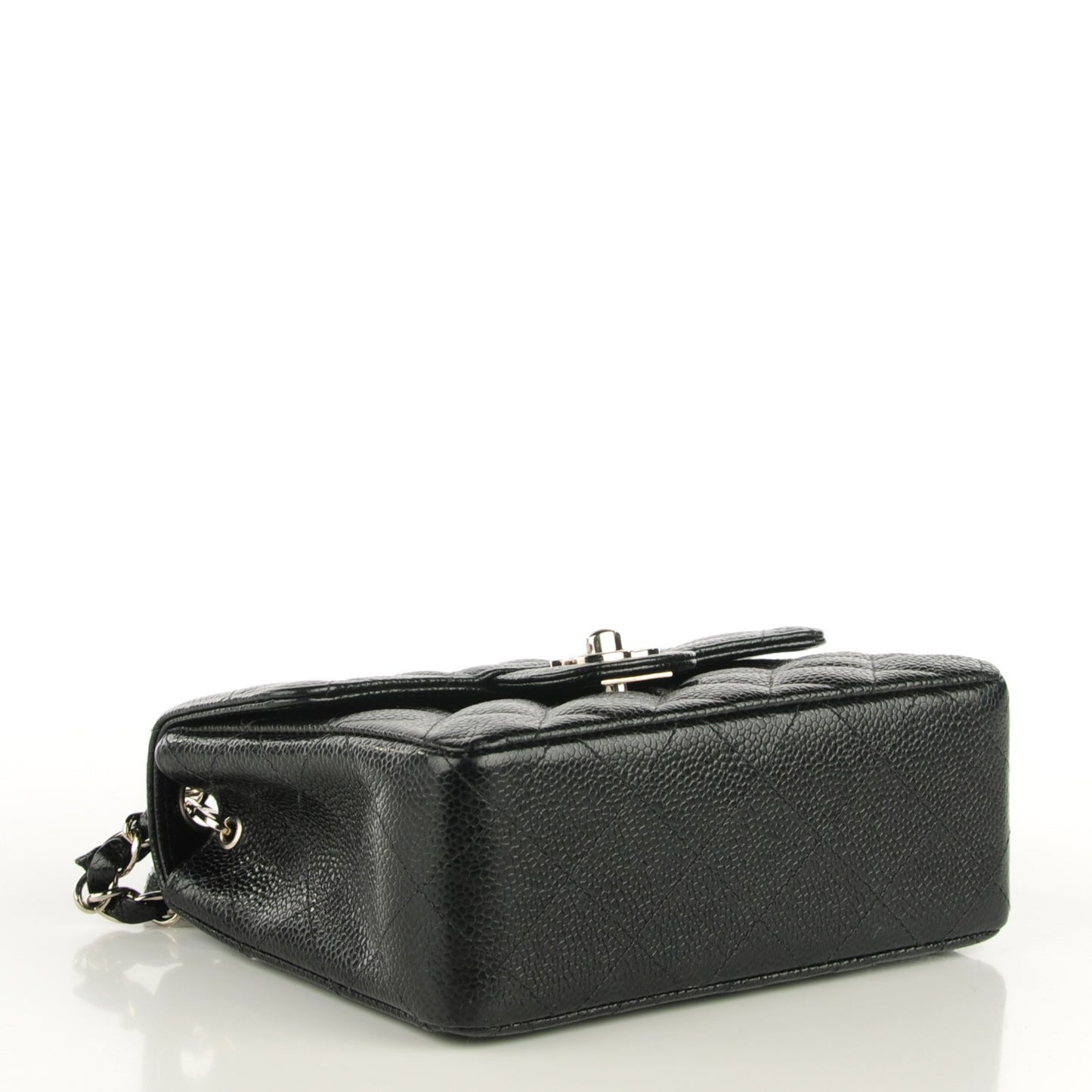 Caviar Quilted Mini Square Flap Black