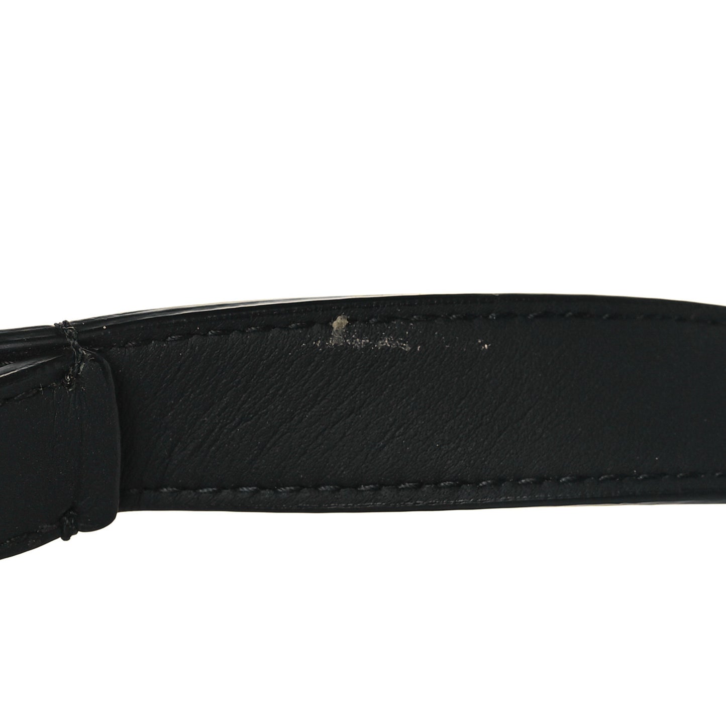 Ultra Matte Calfskin Saddle Belt Clutch Black