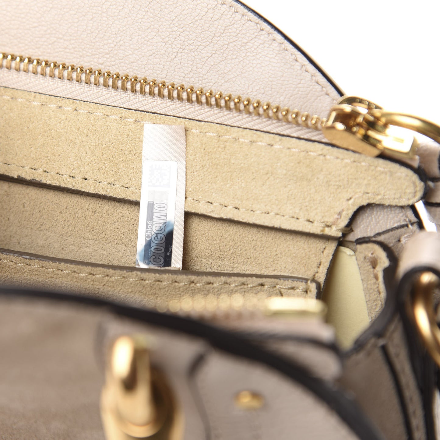 Calfskin Suede Small Pixie Bag Motty Grey