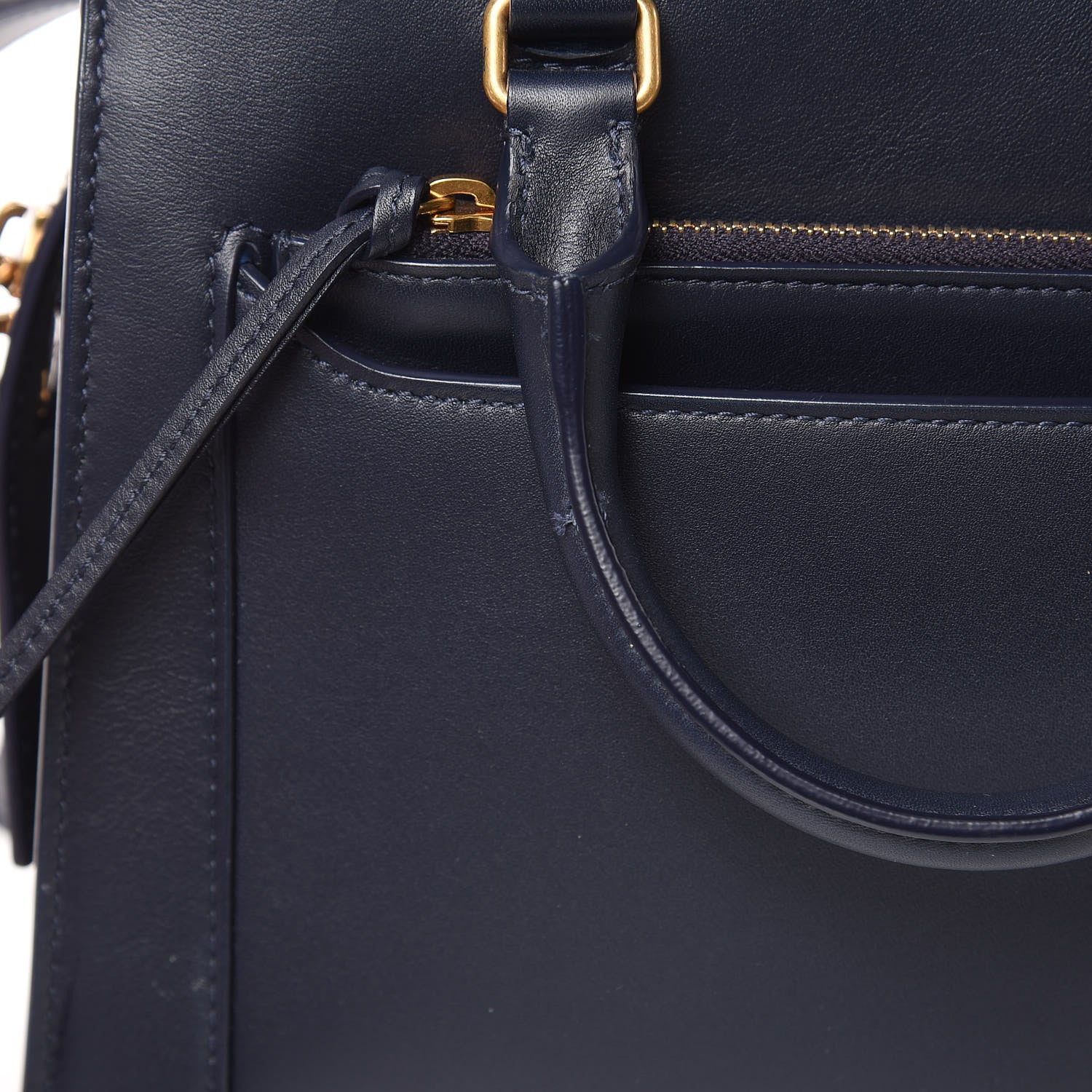 Saint Laurent Smooth Calfskin Small East Side Tote Midnight Blue 14 of 14