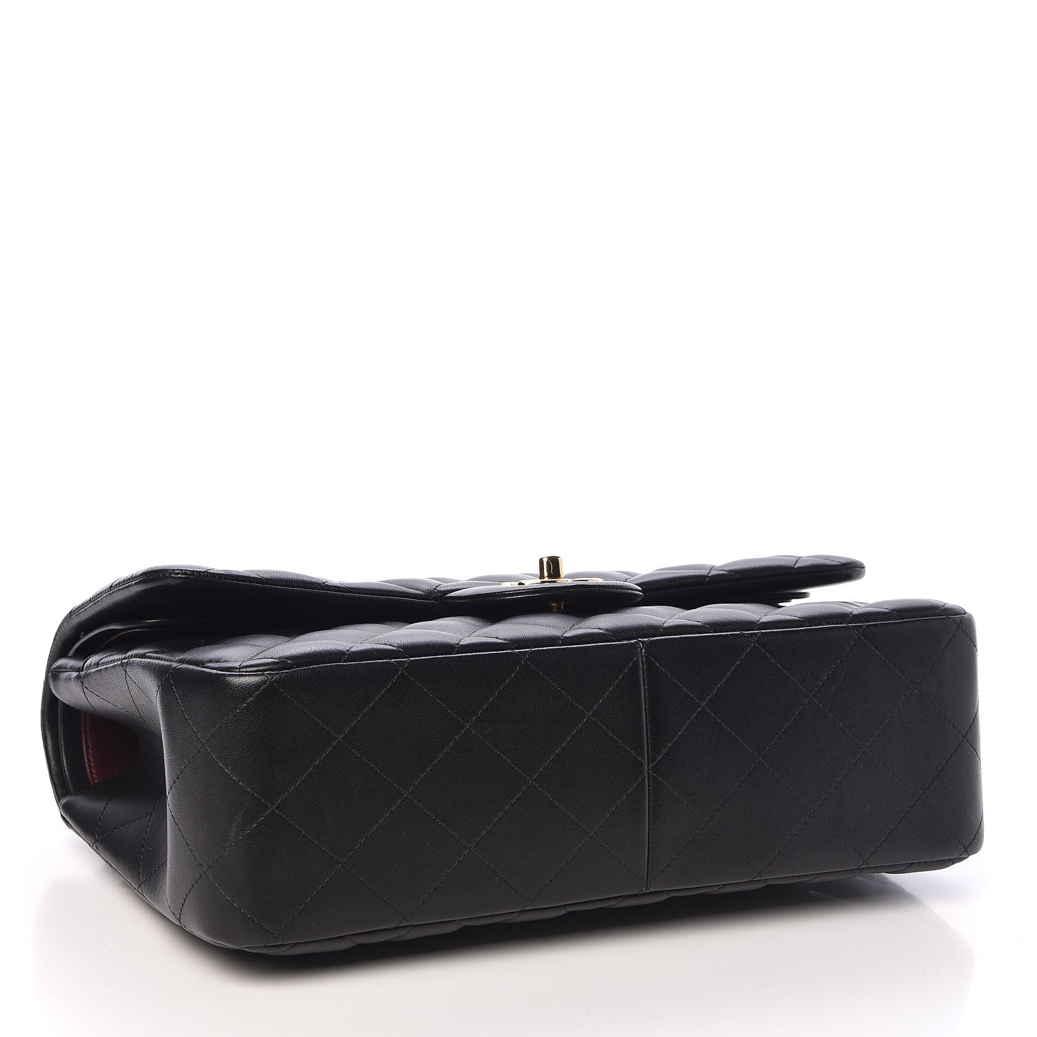 Chanel Lambskin Quilted Jumbo Double Flap Black 4 of 14