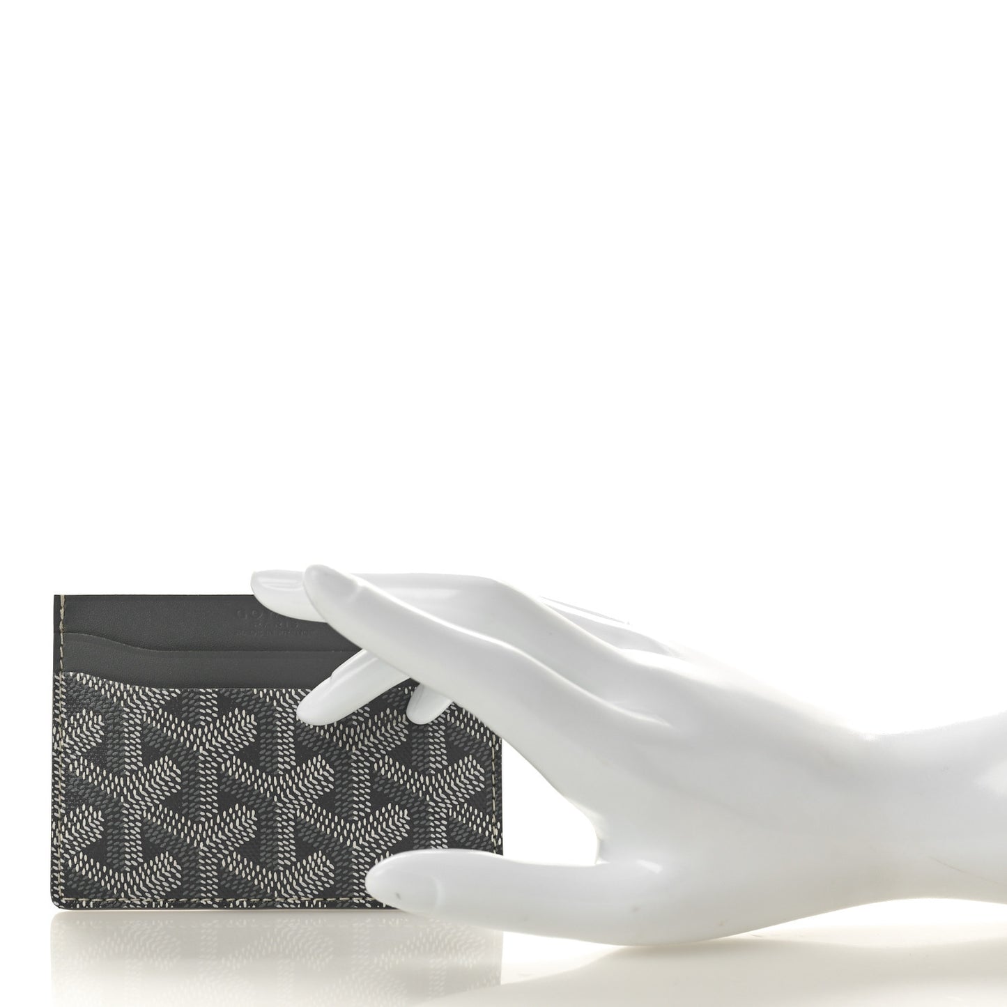 Goyardine Saint Sulpice Card Holder Grey
