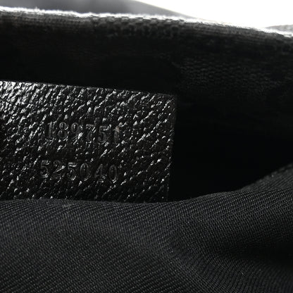 Gucci Monogram Web Medium Flat Messenger Bag Black 7 of 10