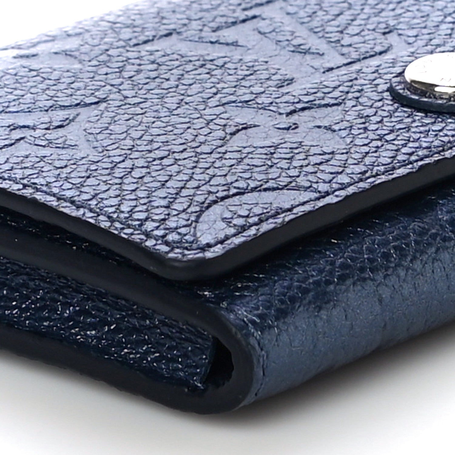 Louis Vuitton Metallic Monogram Business Card Holder Navy Nacre 8 of 9