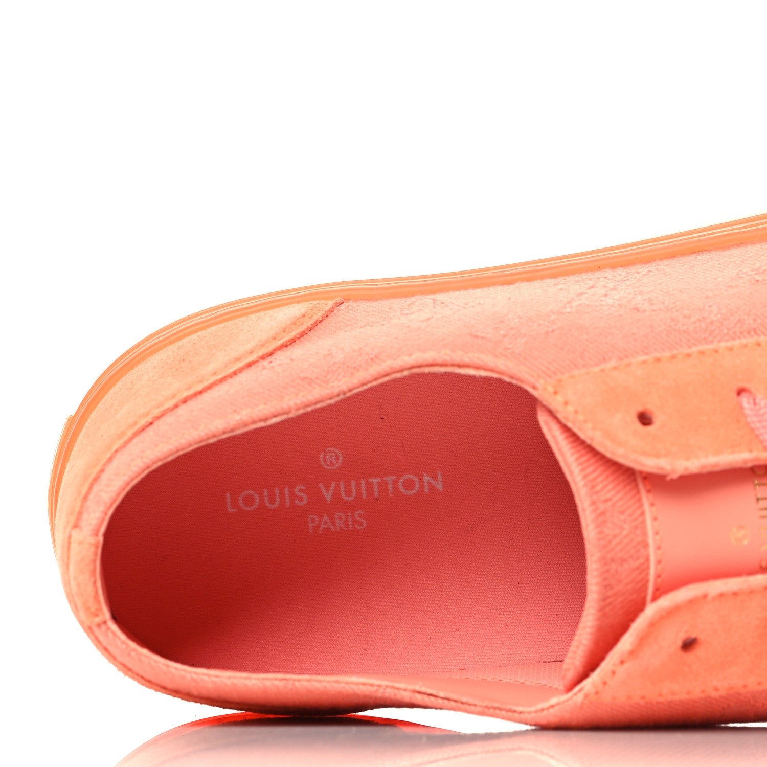 Louis Vuitton Canvas Monogram Mens Tattoo Sneakers 8 Orange 7 of 8