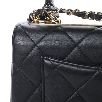 Chanel Lambskin Quilted Small Trendy CC Dual Handle Flap Bag Black 13 of 14