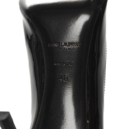 Saint Laurent Patent Calfskin Zoe 85 Pump 40 Black 7 of 9