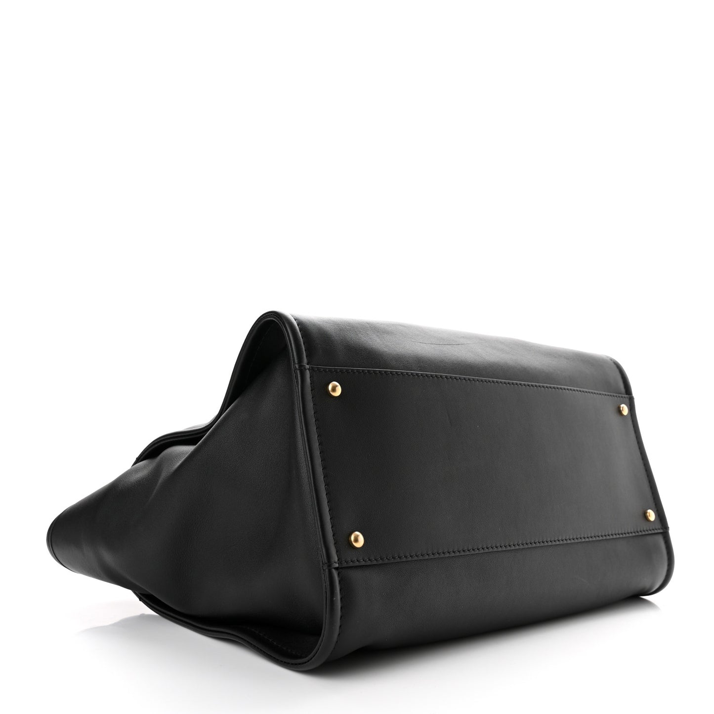 Calfskin Medium Deauville Tote Black Multicolor