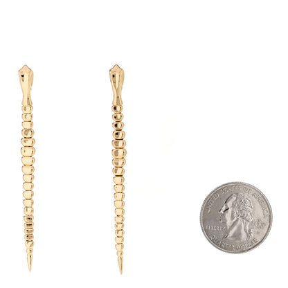 Tiffany 18K Yellow Gold Elsa Peretti Snake Earrings 2 of 4