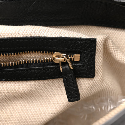 Gucci Pebbled Calfskin Small Soho Top Handle Bag Black 15 of 24
