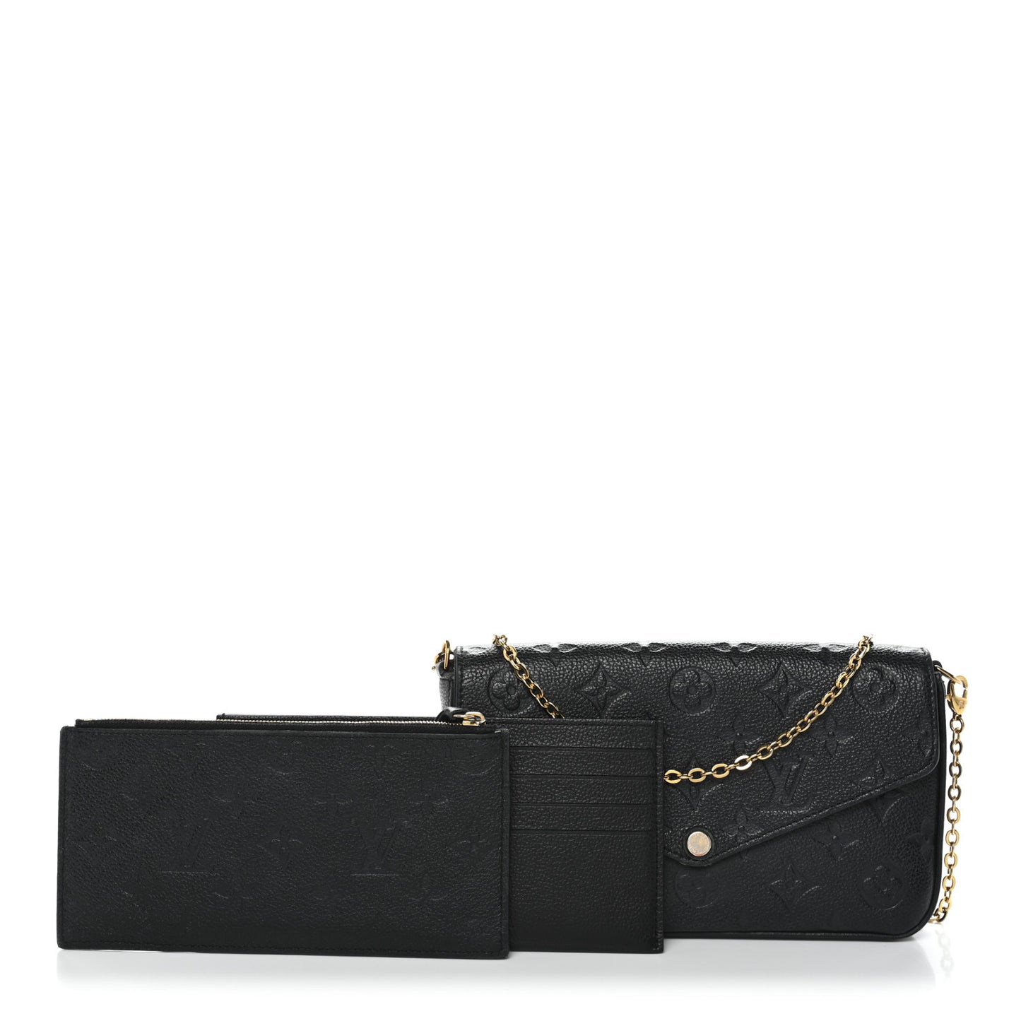 Empreinte Pochette Felicie Chain Wallet Black