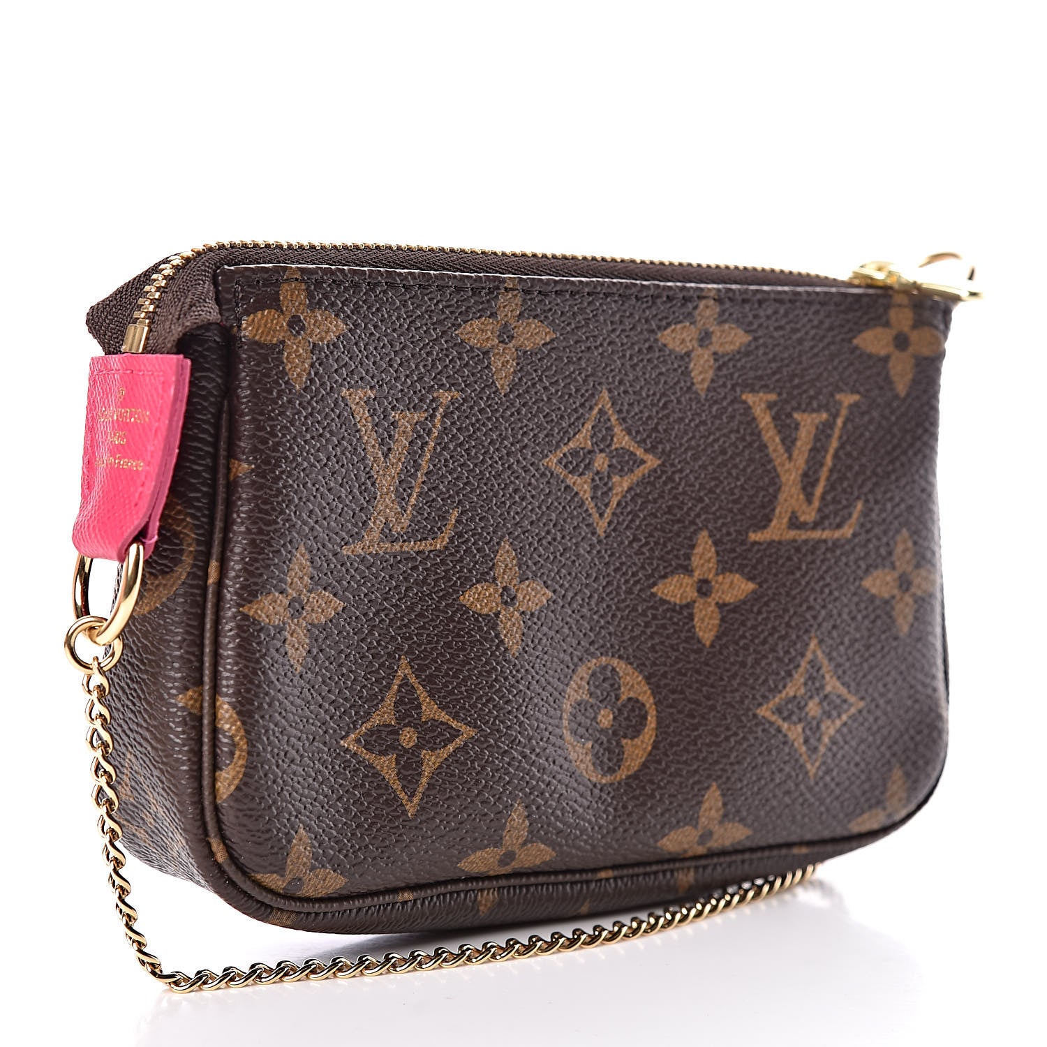 Louis Vuitton Monogram 2019 Christmas Animation Mini Courchevel Pochette Accessories Fuchsia 3 of 9