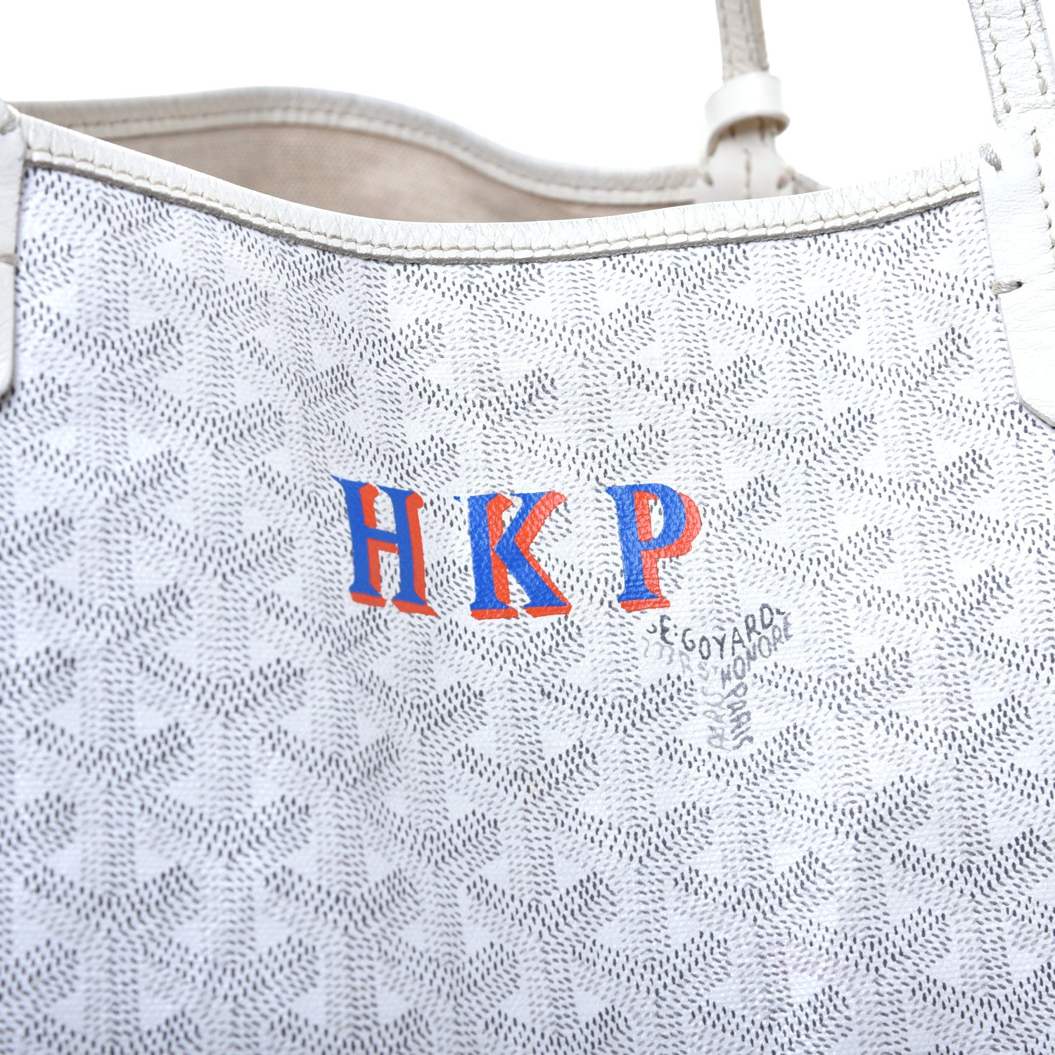 Goyard Goyardine Saint Louis GM White 8 of 10