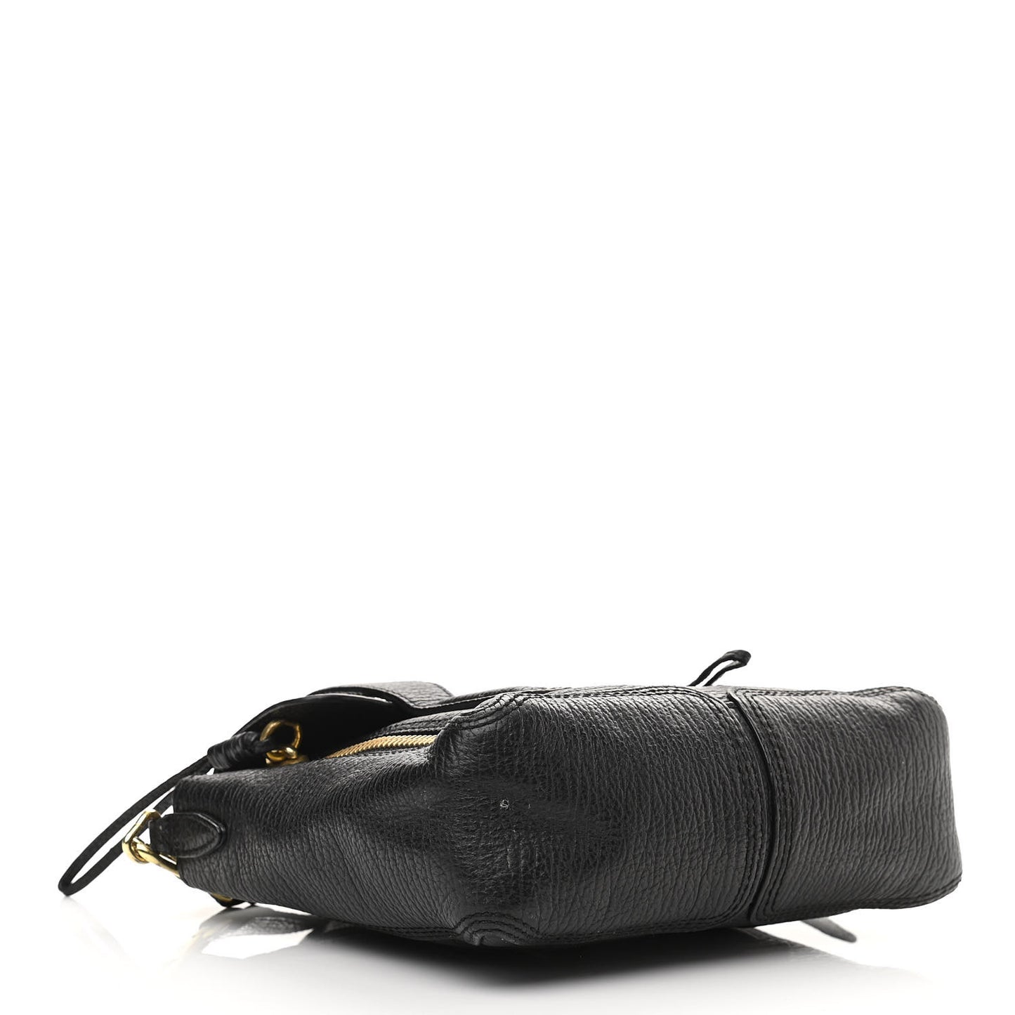Textured Calfskin Mini Pashli Satchel Black