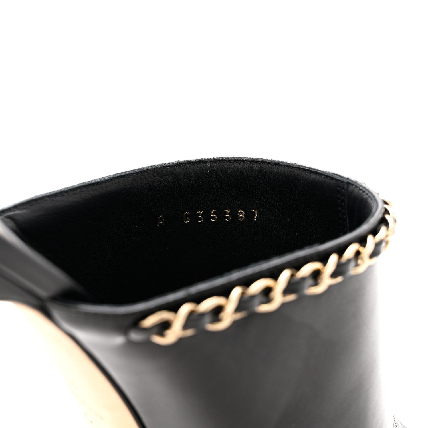 Chanel Lambskin Grosgrain Cap Toe Chain Mule 41 Black 9 of 11
