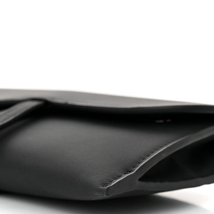 Christian Dior DIOR Ultra Matte Calfskin Saddle Chain Wallet Pouch Black 11 of 11