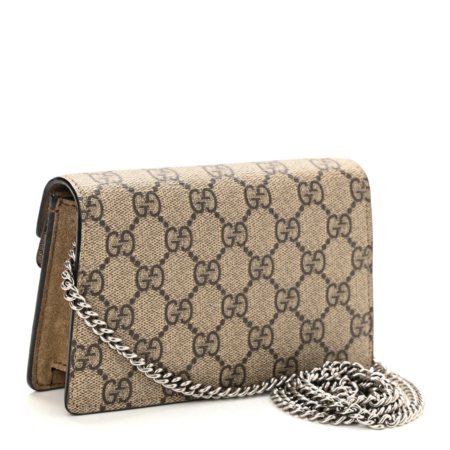 Gucci GG Supreme Monogram Super Mini Dionysus Shoulder Bag Taupe 2 of 8