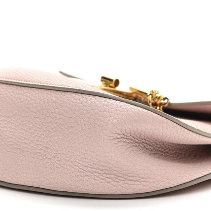 Chloe Grained Lambskin Drew Shoulder Bag Cement Pink 9 of 13