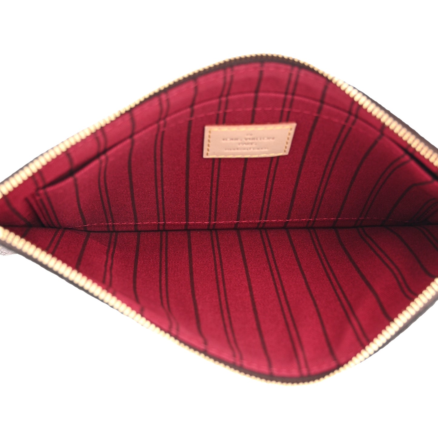 LOUIS VUITTON Monogram Neverfull MM GM Pochette Pivoine