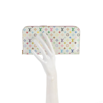 Louis Vuitton Monogram Multicolor Insolite Wallet White Litchi 2 of 9