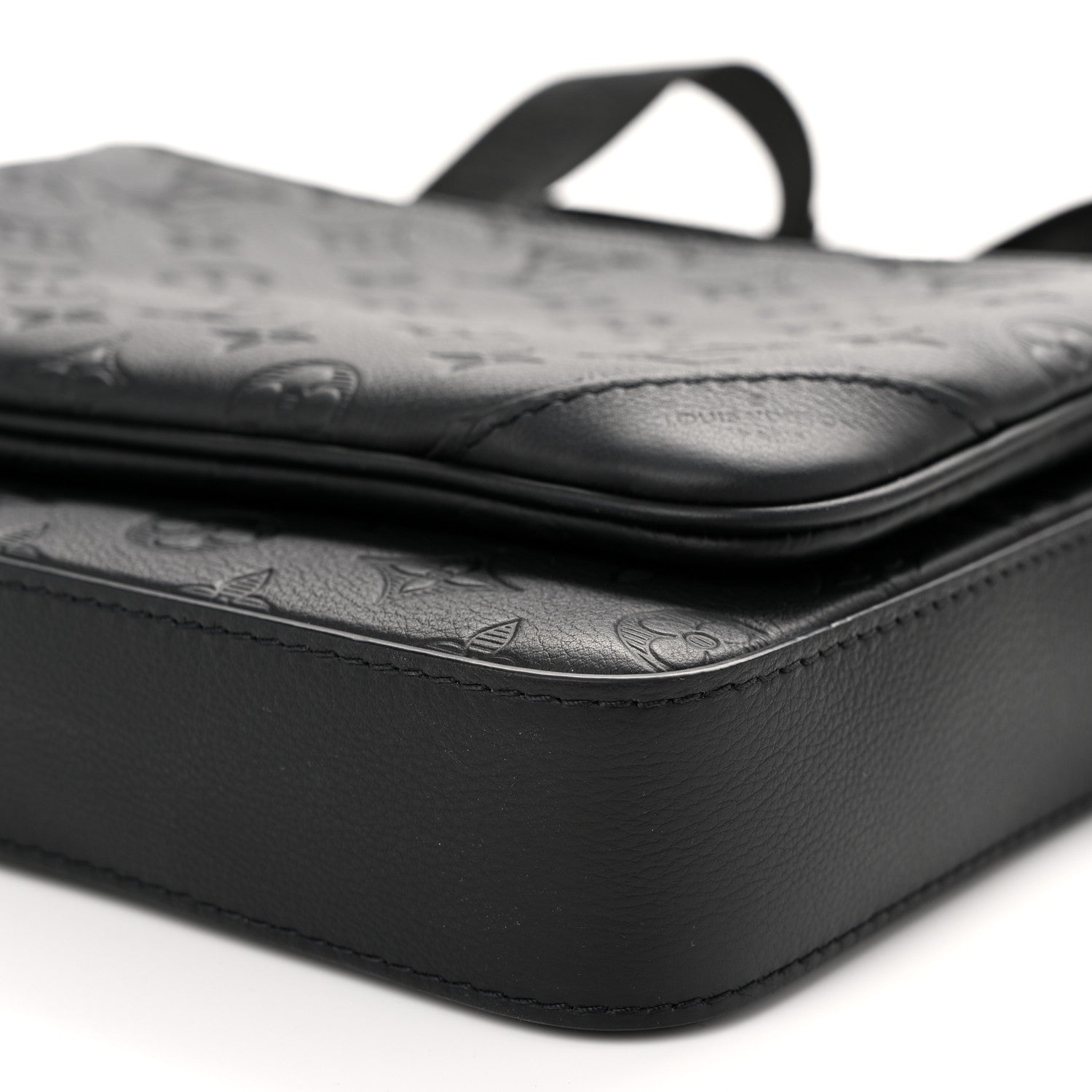 Louis Vuitton Calfskin Monogram Shadow Trio Messenger Black 10 of 10