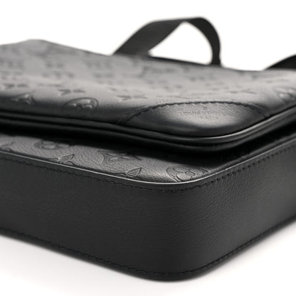 Louis Vuitton Calfskin Monogram Shadow Trio Messenger Black 10 of 10