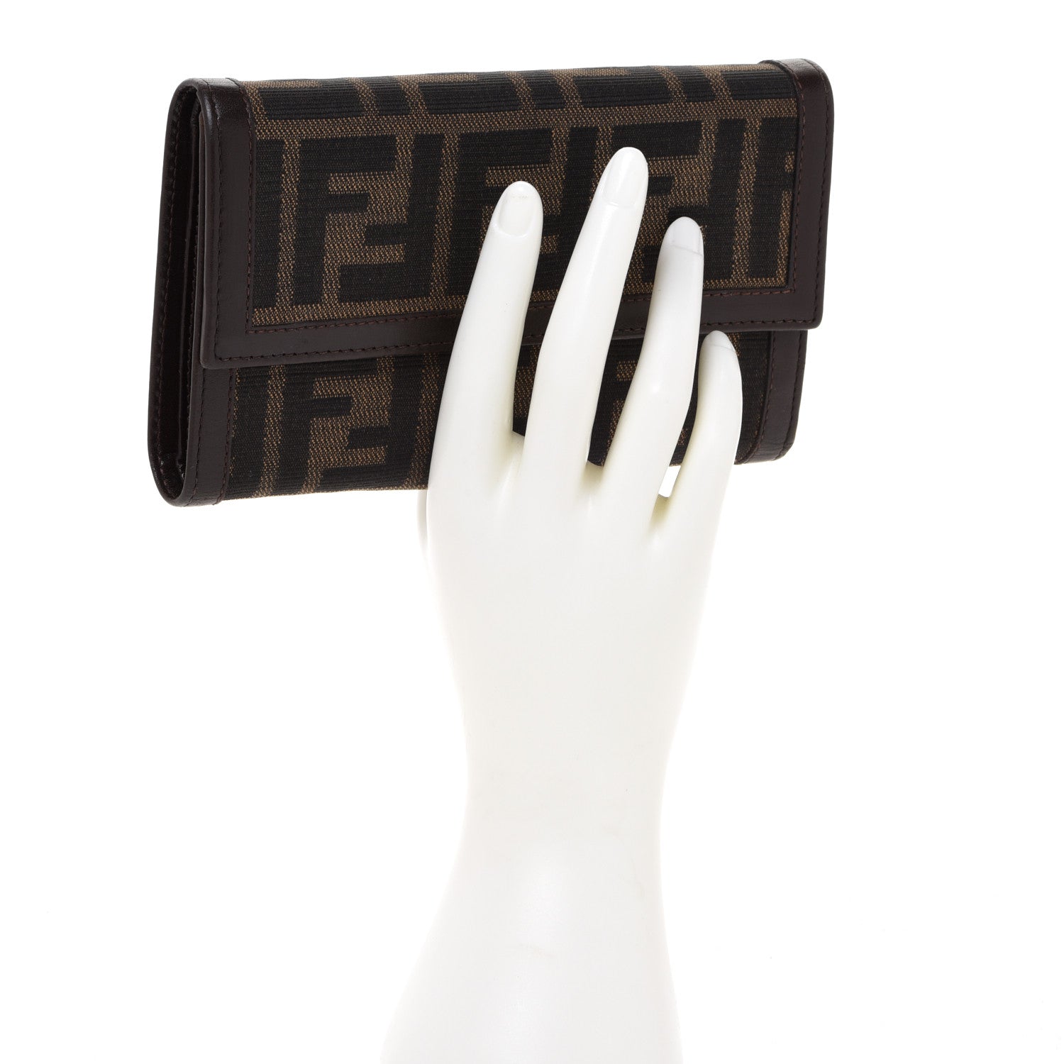 Fendi Zucca Wallet Tobacco 3 of 26