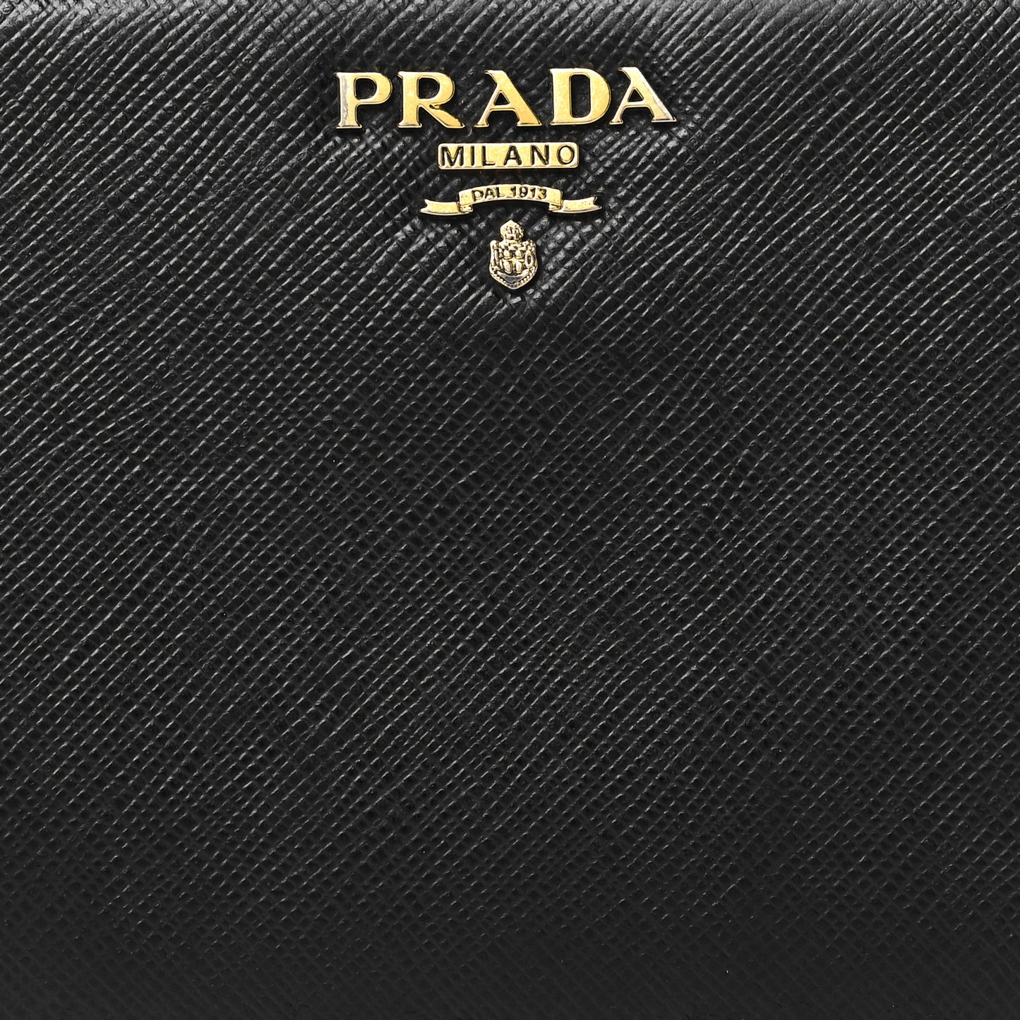 Saffiano Zip Around Wallet Black