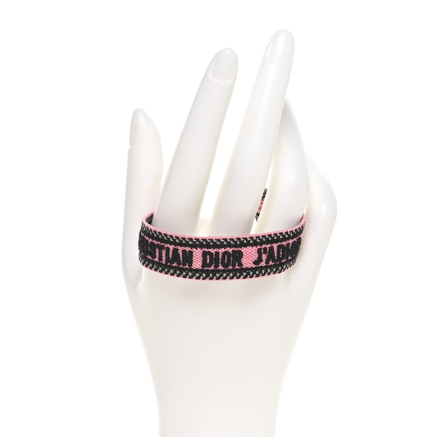Christian Dior Woven Cotton J'Adior Friendship Bracelet Pink Multicolor 2 of 4