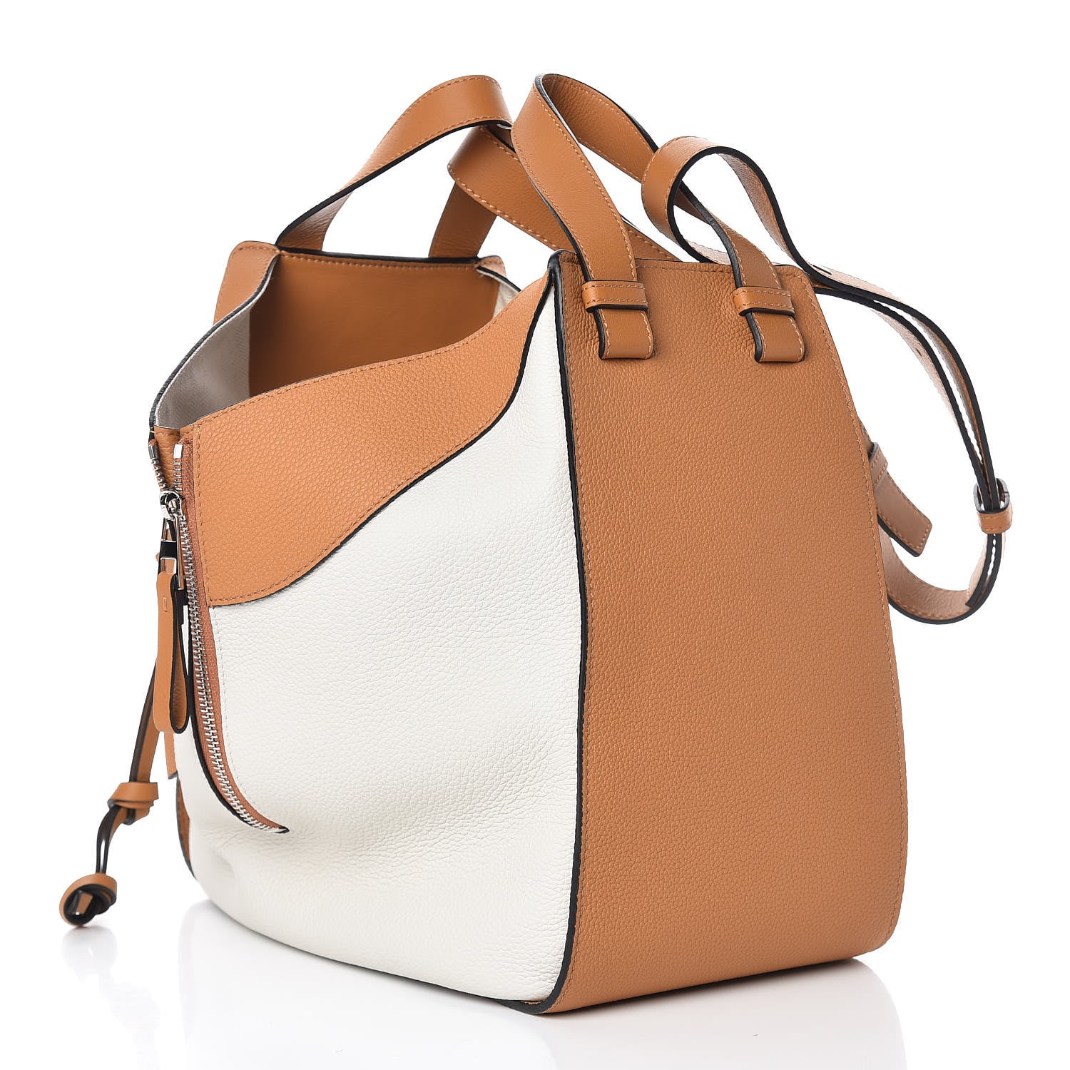 Loewe Calfskin Medium Hammock Shoulder Bag Tan White 3 of 11