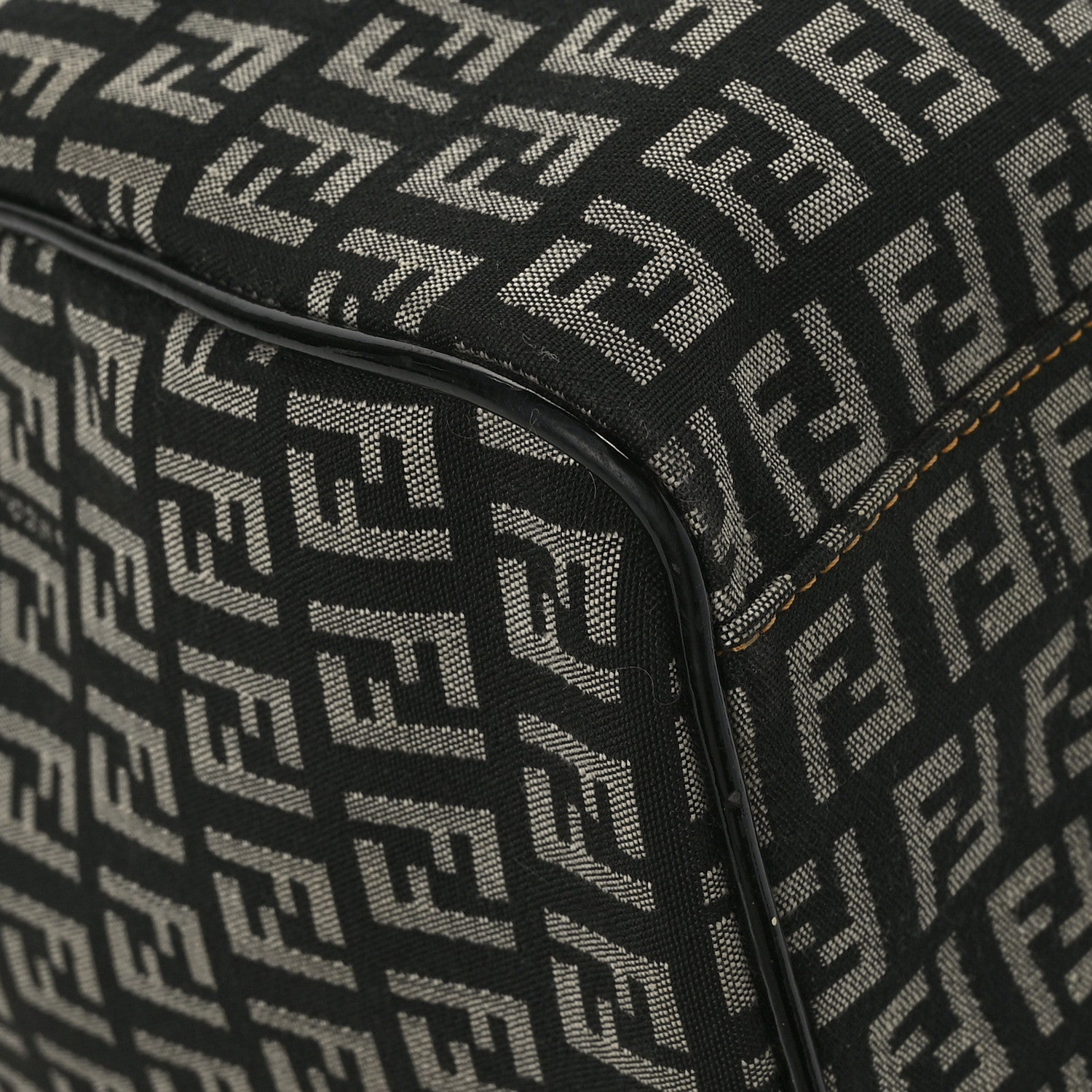 Fendi Patent Zucchino Medium Forever Boston Black 9 of 10