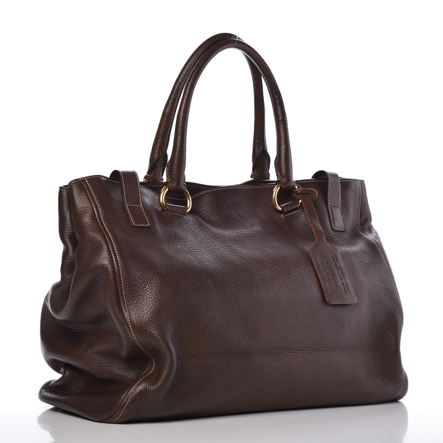 Prada Cervo Shopping Tote Bruciato 3 of 7