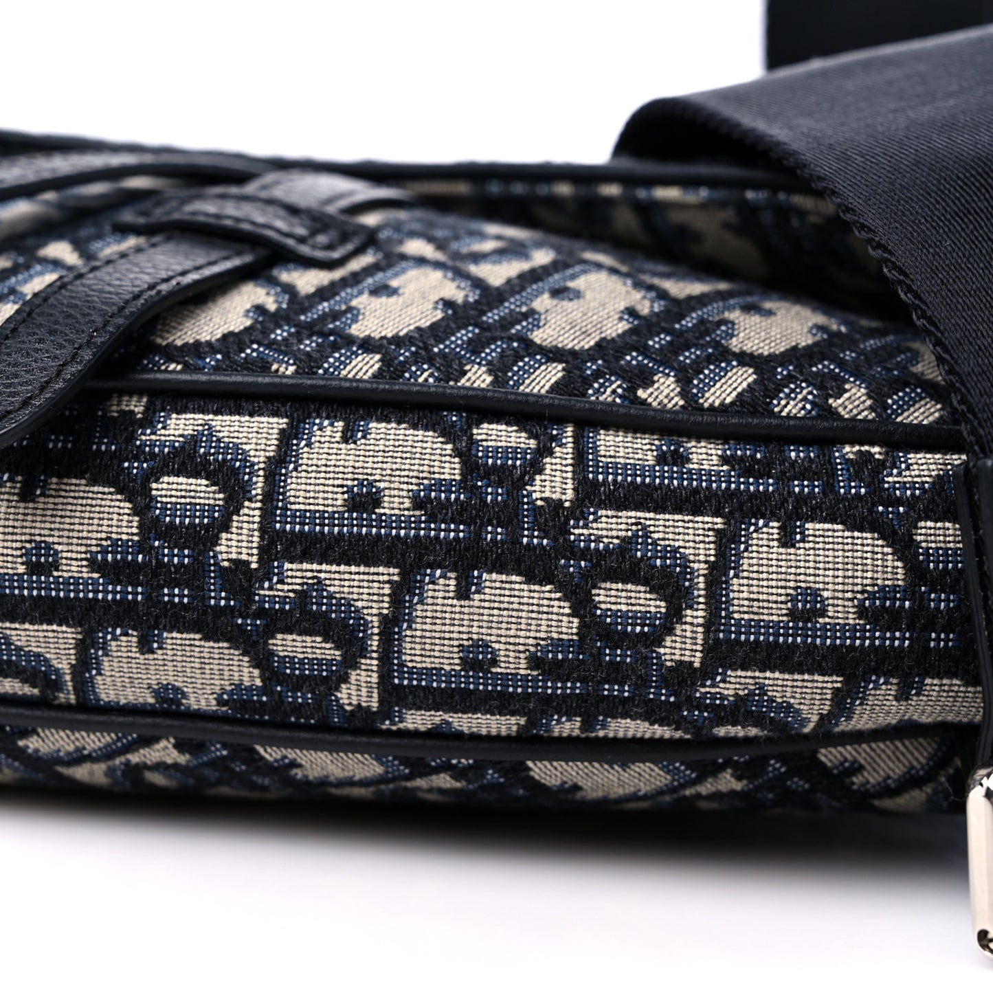 Oblique Mens Saddle Bag Blue