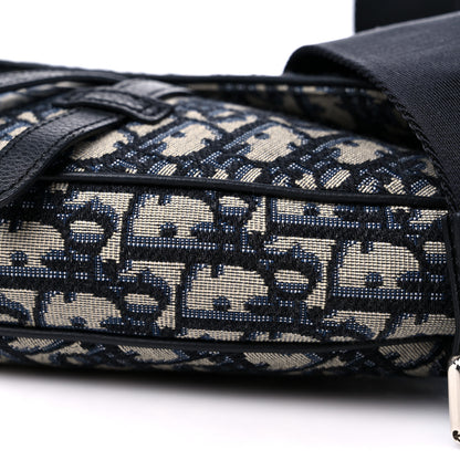 Christian Dior Oblique Mens Saddle Bag Blue 8 of 11